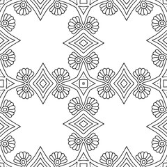 Seamless pattern. Vintage decorative elements