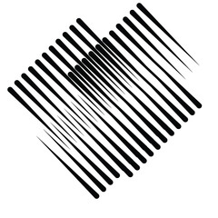 Speed Lines in arrow Form . Vector Illustration .Technology  Logo . Design element . Abstract Geometric shape . 