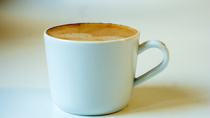 Cup of plain coffee.