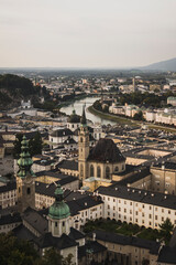 Salzburg city skyline. Europe, Austria.
