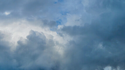 Naklejka na ściany i meble beautiful voluminous cloud in the sky. color