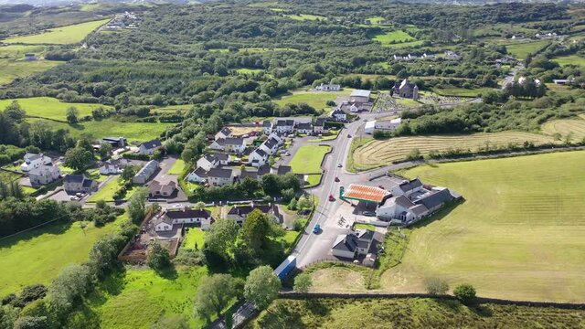 Aerial view of Bruckless in County Donegal - Ireland