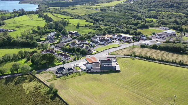 Aerial view of Bruckless in County Donegal - Ireland