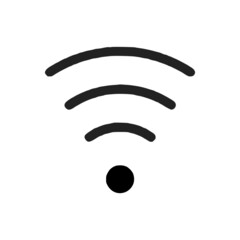 vector illustration of network antenna and wifi glyph icon