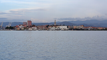Naklejka premium Cityscape Koper Slovenia Adriatic Sea