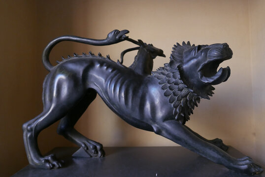ancient Etruscan bronze sculpture