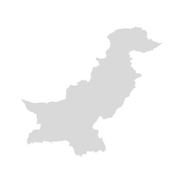 Pakistan Vector Map. Afghanistan Kashmir East Country Map Illustration