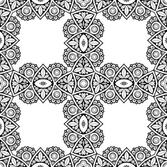 Seamless pattern. Vintage decorative elements