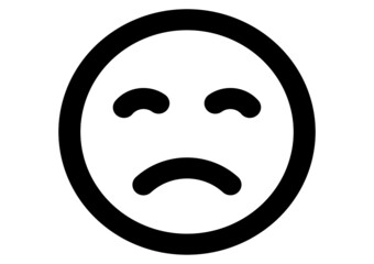 Sentiment icon vector illustration isolated on white background.
