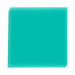 Green Square frame by watercolor
