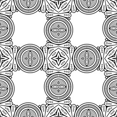 Seamless pattern. Vintage decorative elements