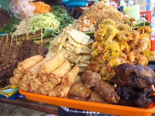 Breakfast in Beringharjo Market Yogyakarta Indonesia