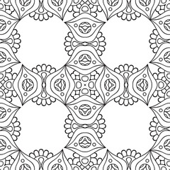 Fototapeta premium Seamless pattern. Vintage decorative elements