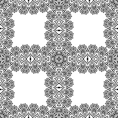 Seamless pattern. Vintage decorative elements