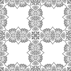 Seamless pattern. Vintage decorative elements