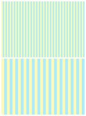 2D Illustration - Light Blue Yellow Stripes Background Set - two images with colored 100px and 200px Stripes Pattern
