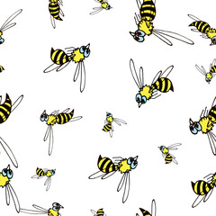 wasp bee pattern