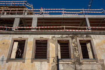 Derelict Windows, Wooden And Weathered, Braga, Portugal 