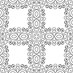 Seamless pattern. Vintage decorative elements