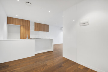 Empty and unfurnished brand new apartment