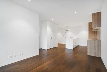 Empty and unfurnished brand new apartment