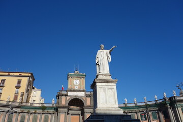 Obraz premium Piazza Dante in Naples town in Campania, Italy