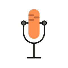 microphone icon design vector logo