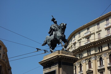 Obraz premium View of Naples town in Campania, Italy