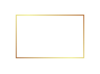 Gold frame border golden vector thin boarder square element