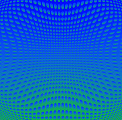 ドットのパターンと青色から緑色のグラデーションの背景