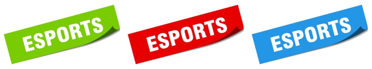 esports paper peeler sign set. esports sticker
