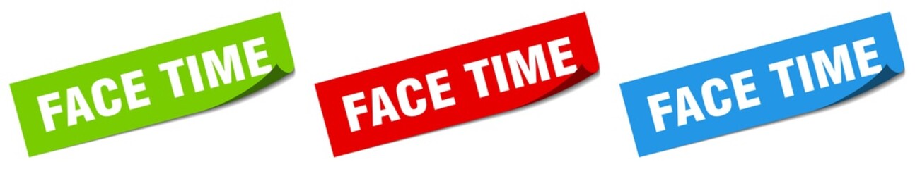 face time paper peeler sign set. face time sticker