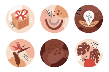 Abstract Floristic Highlights Set