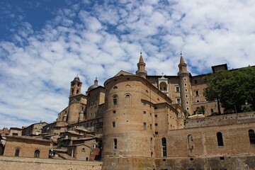 Italy, Marche, Urbino: Palazzo Ducale.