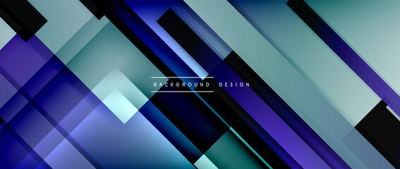 Dynamic lines on fluid color gradient. Trendy geometric abstract background for your text, logo or graphics