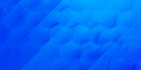 Blue abstract background with hexagonal elements