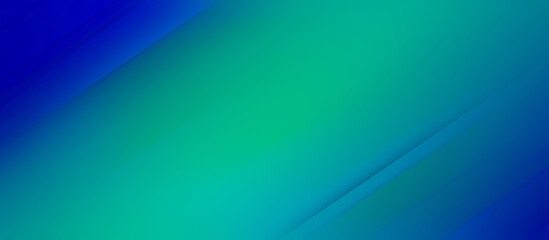 Green and blue color abstract wide background