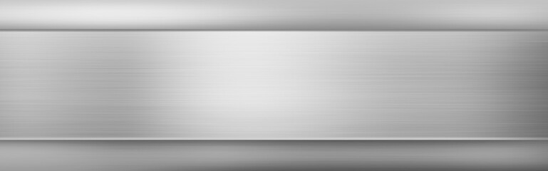 Gray metal texture background - wide banner