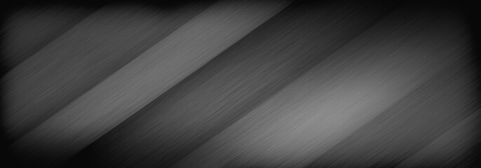Obraz premium Gray metal dark texture background - wide banner