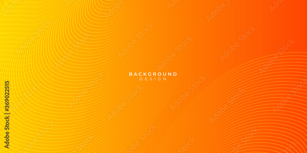 Poster orange abstract curve wave clean light gradient background
