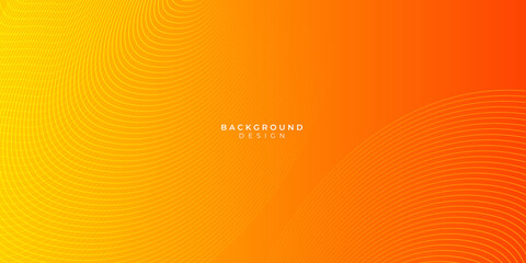 Orange abstract curve wave clean light gradient background - obrazy, fototapety, plakaty
