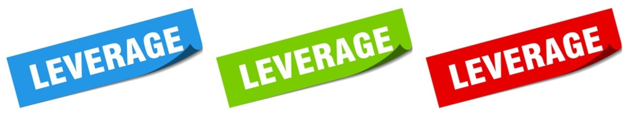 leverage paper peeler sign set. leverage sticker