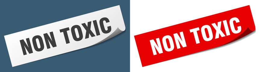 non toxic paper peeler sign set. non toxic sticker
