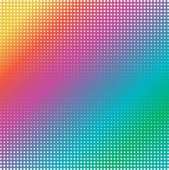 abstract rainbow background with white dots