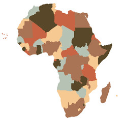 Patchwork of African countries
