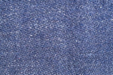Old woven blue woolen fabric