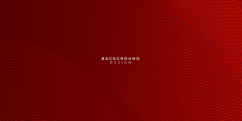 Abstract red vector background with stripes. Abstract lines pattern technology on red gradients background.