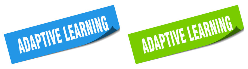 adaptive learning paper peeler sign set. adaptive learning sticker