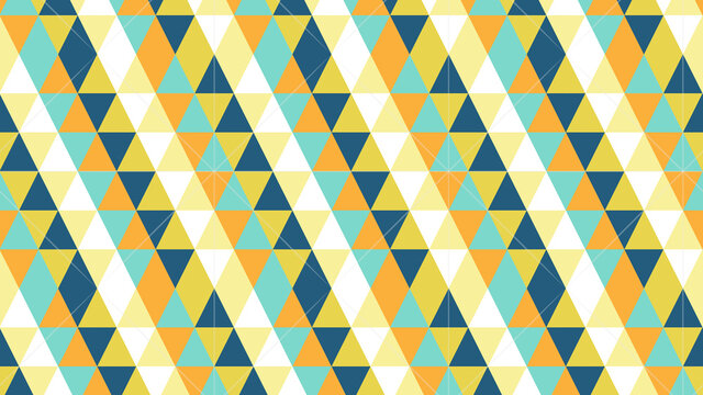 Geometrical Retro Seamless Color Pattern Vector for Background and Design