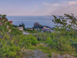 Fototapeta na wymiar Beautiful view of Balgatur. Crimea. Gurzuf.